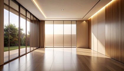 Luxury interior design empty room living room bed room