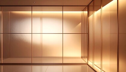 Glass gold shinny texture room hall