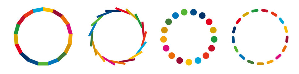 SDGsカラーで作ったフレームセット