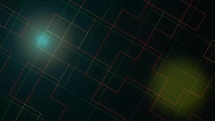 Green and red grid on a black background. Suitable for abstract designs, digital art, technology concepts, and background textures.