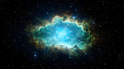 Obraz premium Colorful Nebula In Deep Space
