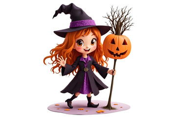 Cute Halloween witch