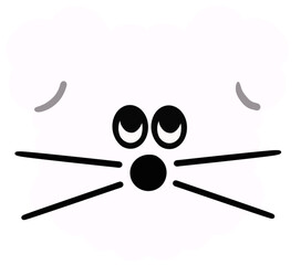 dog face illustration