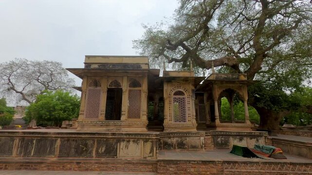 Tomb of Muhammad Ghaus, a Sufi saint in Gwalior, Madhya Pradesh, India,Tombs of Mohammed Ghaus & Tansen
