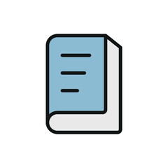 Minimal book icon, ideal for reading apps, education, libraries, study tools, and digital content.