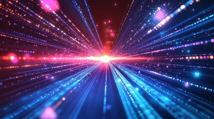 Naklejka premium Abstract Speed Lines Digital.