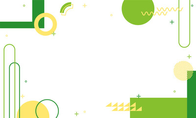 frame border illustration background memphis abstract design