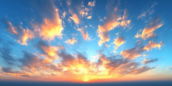 Graphic wallpaper long exposure photography of evening sky