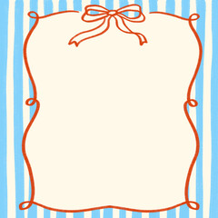 ribbon frame illustration