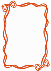 ribbon frame illustration