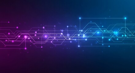 Fototapeta premium Abstract Digital Technology Background Futuristic Circuit Board Design