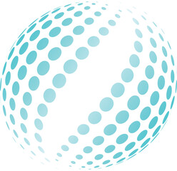 Modern abstract background. blue gradient Halftone dots in circle form. Round logo. for template, texture, backdrop, design, business, illustration, wallpaper, logo