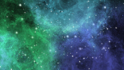 Galaxy Background with Stars and Nebula in Deep Space