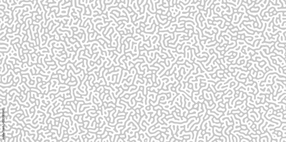 Poster Abstract Reaction-diffusion or Turing pattern natural texture in coral grey and white colour scheme. Linear design with biological shapes. Organic lines in memphis. abstract turing organic wallpape	
