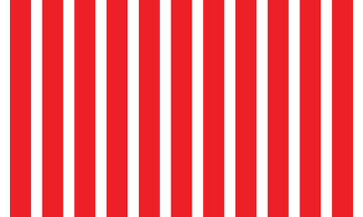 Vertical red and white stripes background. Seamless and repeating pattern. Editable template. Vector illustration. EPS 10 . 