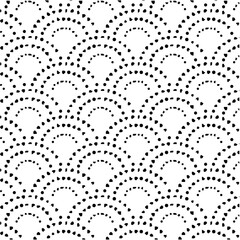 シームレスな日本の和柄伝統柄-青海波