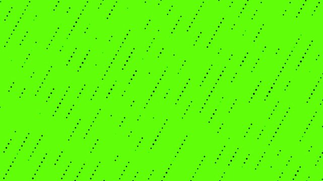 Hi tech motion graphic background, flickering dots on green screen