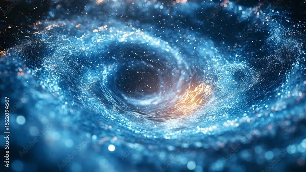 Poster celestial vortex: an awe-inspiring view of a vibrant galaxy swirling in cosmic dance, rendered with 