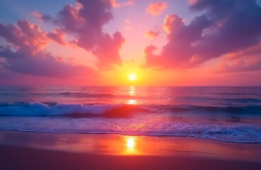 Obraz premium sunset over the sea