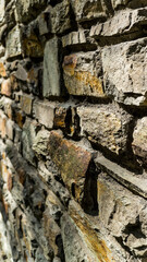 Steinwand in der Stadt Mainz