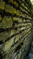 Steinwand in der Stadt Mainz