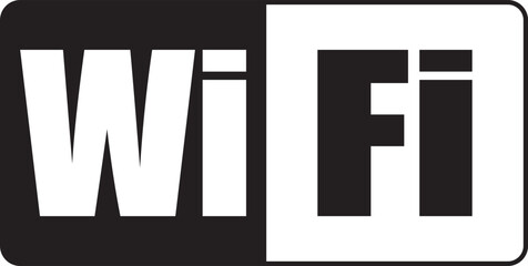 Vector icon and logo design for a WiFi area and zone