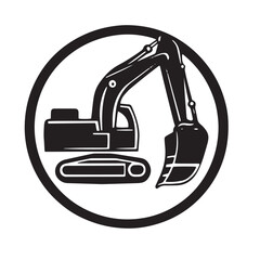 excavator vector icon