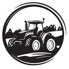 Tractor Farm Logo Vector