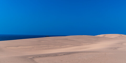 Utori Sand Dunes, Japan - Blue sky and sand