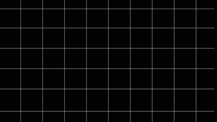 A simple black grid pattern with white lines creating a structured and minimalist background design