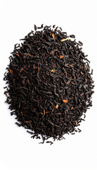 Fototapeta premium Aromatic Black Tea Leaves Close Up Studio Shot of Loose Leaf Black Tea with Spices