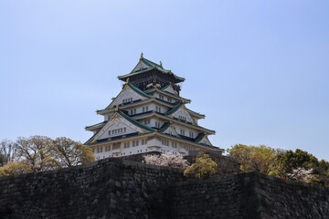 Naklejka premium The tower of Osaka castle