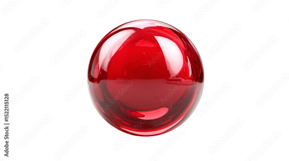 Poster a shiny red sphere reflecting light on a black background creating a captivating visual effect of de