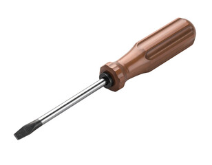 Fototapeta premium A close-up of a flat head screwdriver.