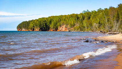 Sunset View of Meyers Beach Sea Caves