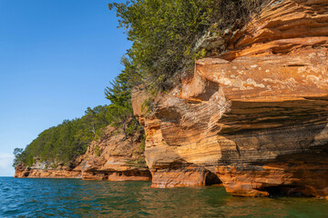 Close-Up View of Meyers Beach Sea Caves