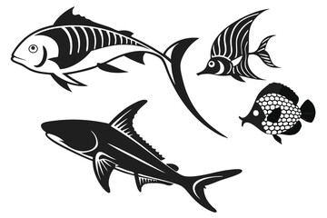 Fototapeta premium Fish icon vector isolated