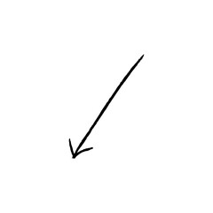 Downward arrow vector for infographic, diagram, and business direction design