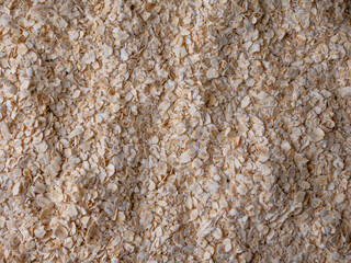 organic Instant Oatmeal or oat flakes pattern background.