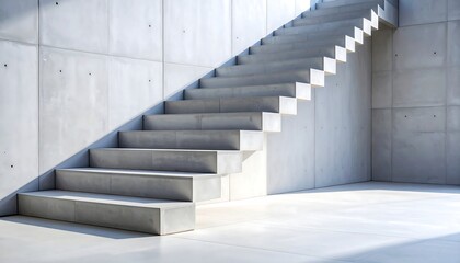 Fototapeta premium Modern Concrete Staircase Architecture