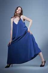 long dress pose