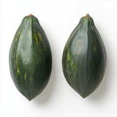 papaya  isolated on white background