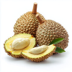 durian isolated on white background