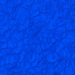 Intense Blue Crinkled Paper Texture