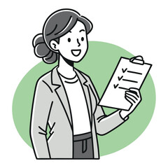 business woman with a briefcase