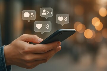 Engagement notifications on smartphone.