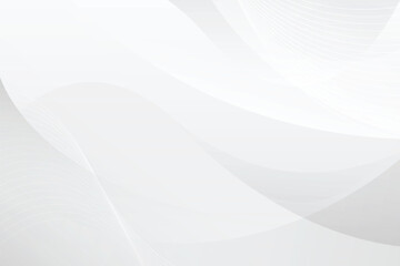 background with abstract light gray and white line curve smooth modern wave texture with space background vector illustration