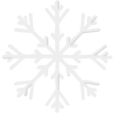 Obraz premium Digitally rendered snowflake design isolated on a black background, perfect for winter