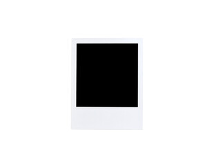 Classic White Polaroid Frame with Textured Surface and Rounded Corners