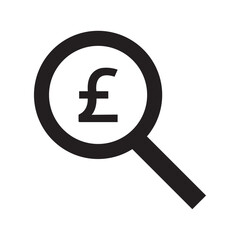 magnifying glass with pound sign